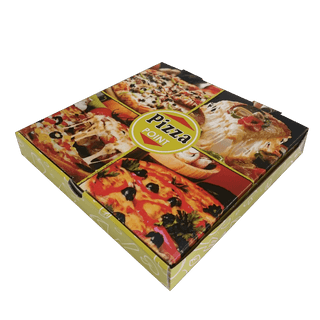 Кутии за пица - Може да бъде изработена от микровелпапе или каширана опаковка. Ние ще отпечатаме създадения за Вас дизайн.